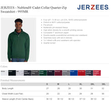 Load image into Gallery viewer, Embroidered Jerzees Pull Over Collar Quarter-Zip Sweatshirt
