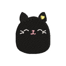 Load image into Gallery viewer, Jack Cat squish stuffy embroidery design
