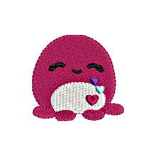 Load image into Gallery viewer, Octopus squish stuffy embroidery design
