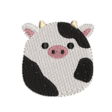 Load image into Gallery viewer, Connor cow squish stuffy embroidery design
