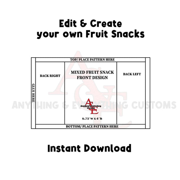 Fruit Snack Template